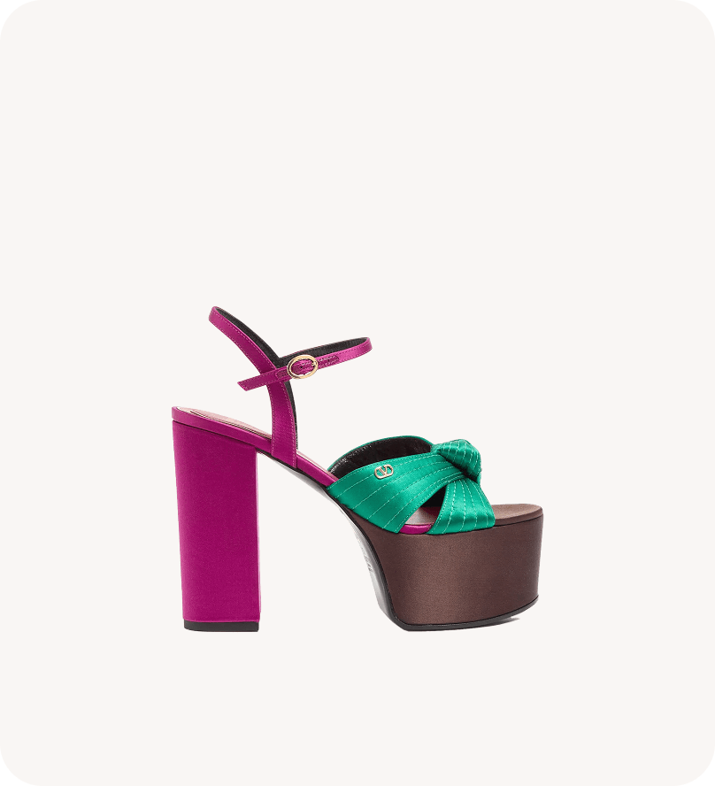 Statement satin shoes