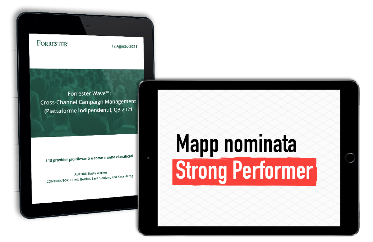 Mapp nominata Strong Performer nel report sul Cross-Channel Campaign Management, Q3 2021');