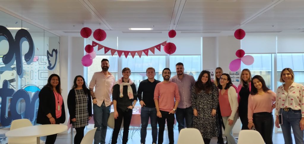 Pink day in the London office